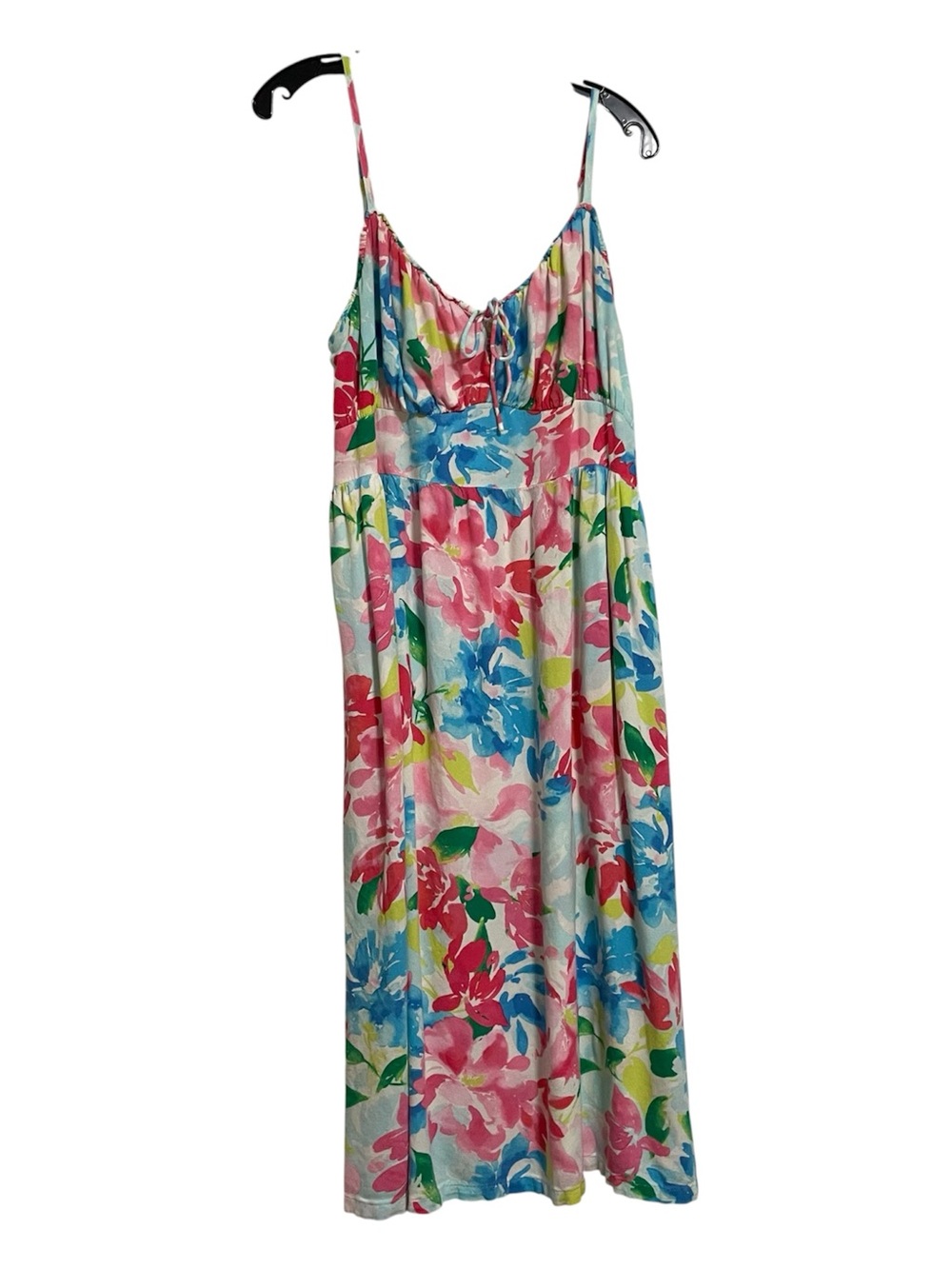 Old Navy Floral Dress — Pink, Blue & Green Accents